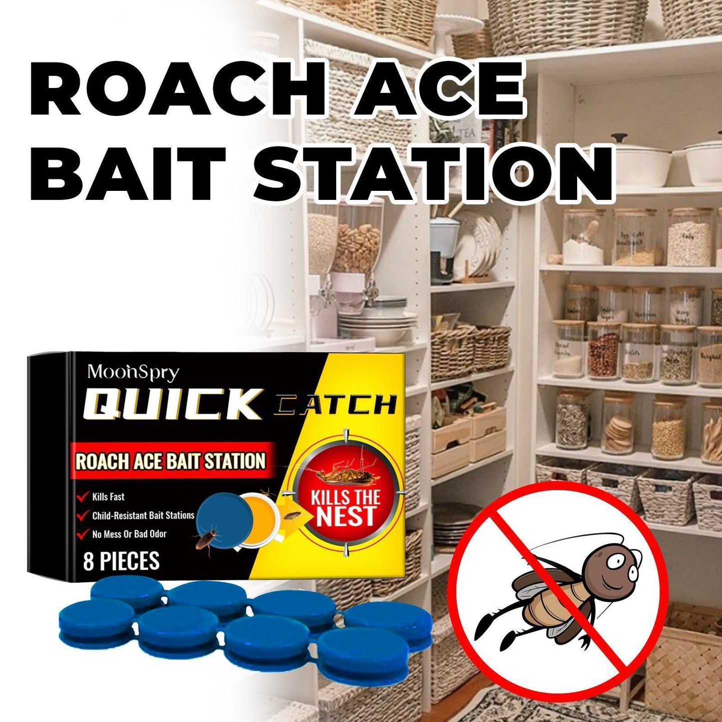 Say Goodbye to Cockroaches! Star Bait Station – Powerful Cockroach Bait for a Pest-Free Home